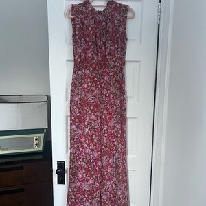 Floral Sleeveless jumpsuit Anthropologie